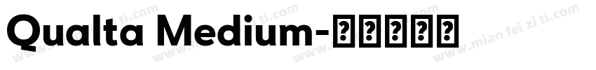 Qualta Medium字体转换